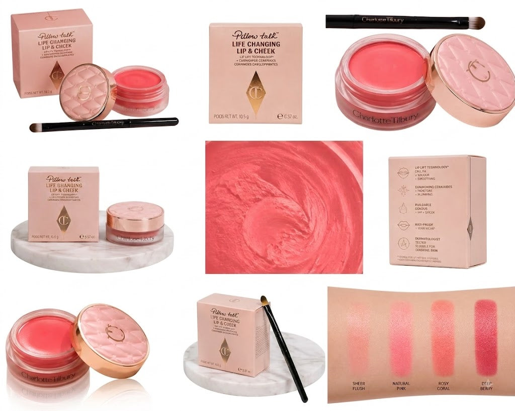 Charlotte Tilbury Pillow Talk Life Changing Lip & Cheek balm/cream (10.5 g / 0.37 oz).