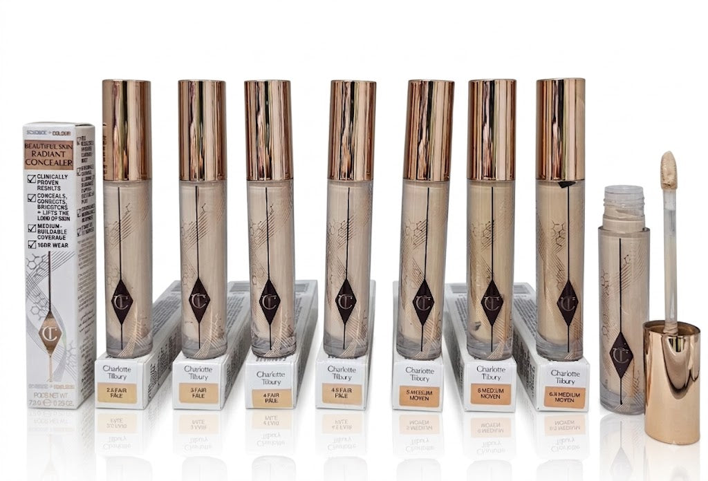 Charlotte Tilbury Beautiful Skin Radiant Concealers.