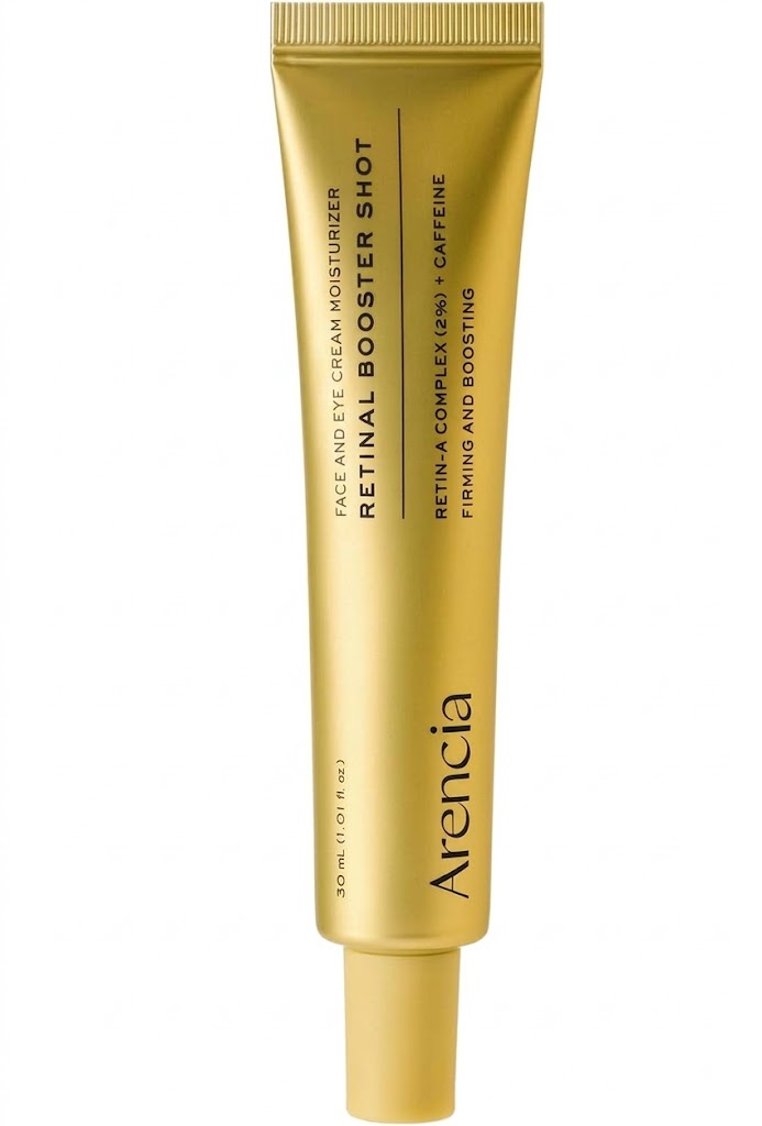 Arencia Retinal Booster Shot Face and Eye Cream Moisturizer (30 ml / 1.01 fl. oz.).