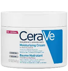 CeraVe Moisturising Cream (Baume Hydratant) in the 12 oz / 340 g tub.