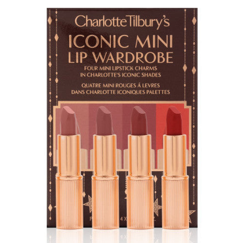 Charlotte Tilbury mini lipstick set.(Iconic Mini Lip Wardrobe)