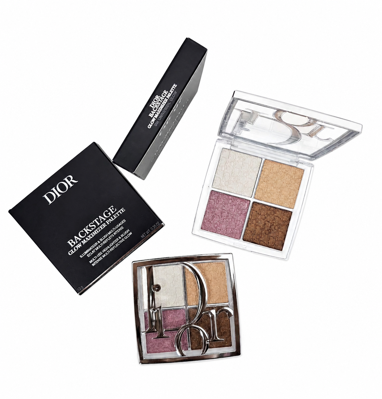 Dior Backstage Glow Maximizer 4-pan highlighter/blush palette.