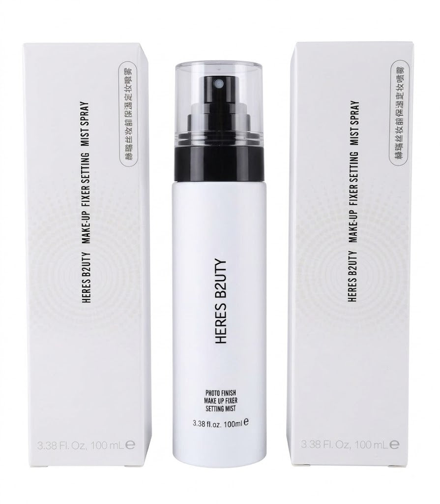 HERES B2UTY Photo Finish Make-Up Fixer Setting Mist Spray (100 ml / 3.38 fl. oz.).
