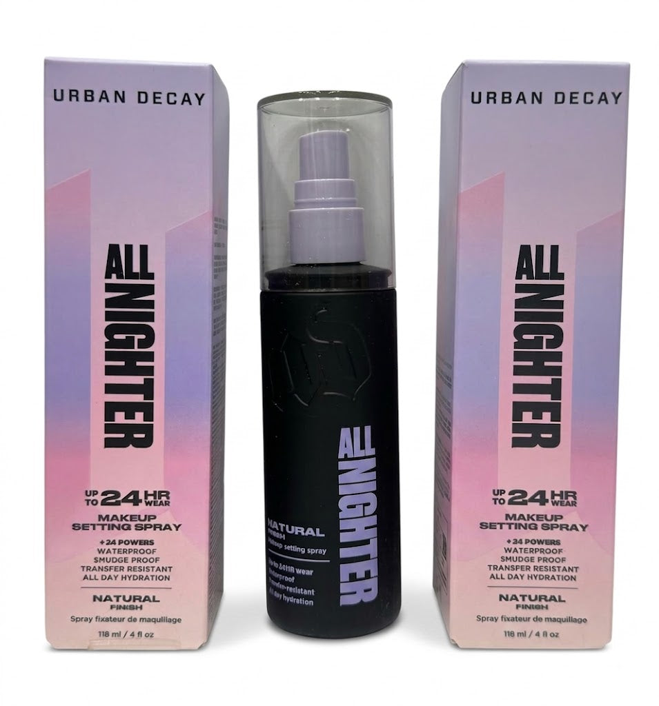 Urban Decay All Nighter Waterproof Makeup Setting Spray (118 ml / 4 fl oz) in its Natural Finish edition.