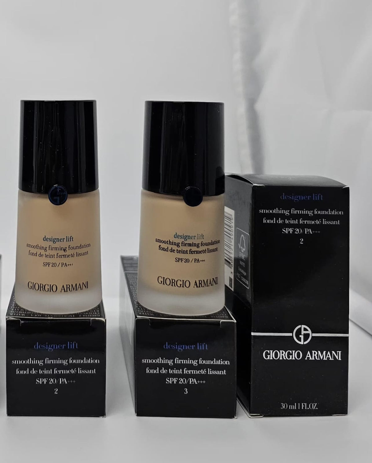 Giorgio Armani Designer Lift foundations (SHADE 2 & 3)