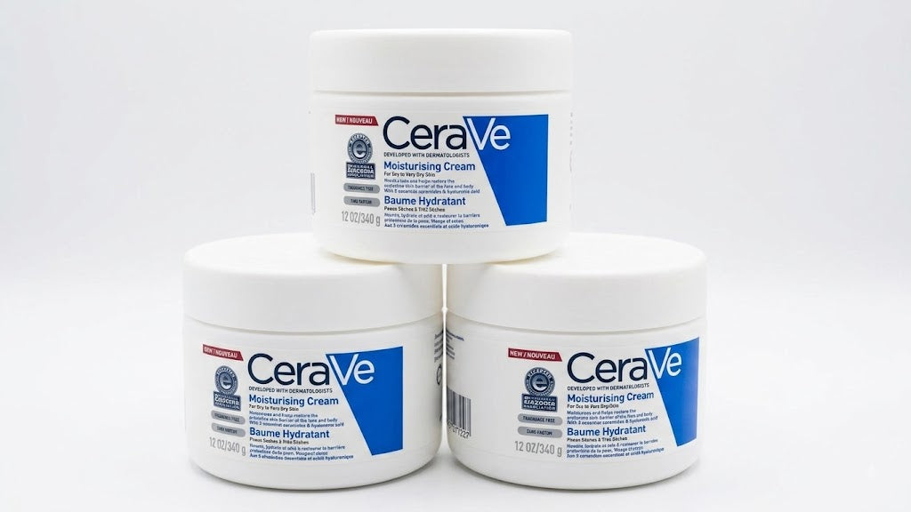 CeraVe Moisturising Cream (Baume Hydratant) in the 12 oz / 340 g tub.